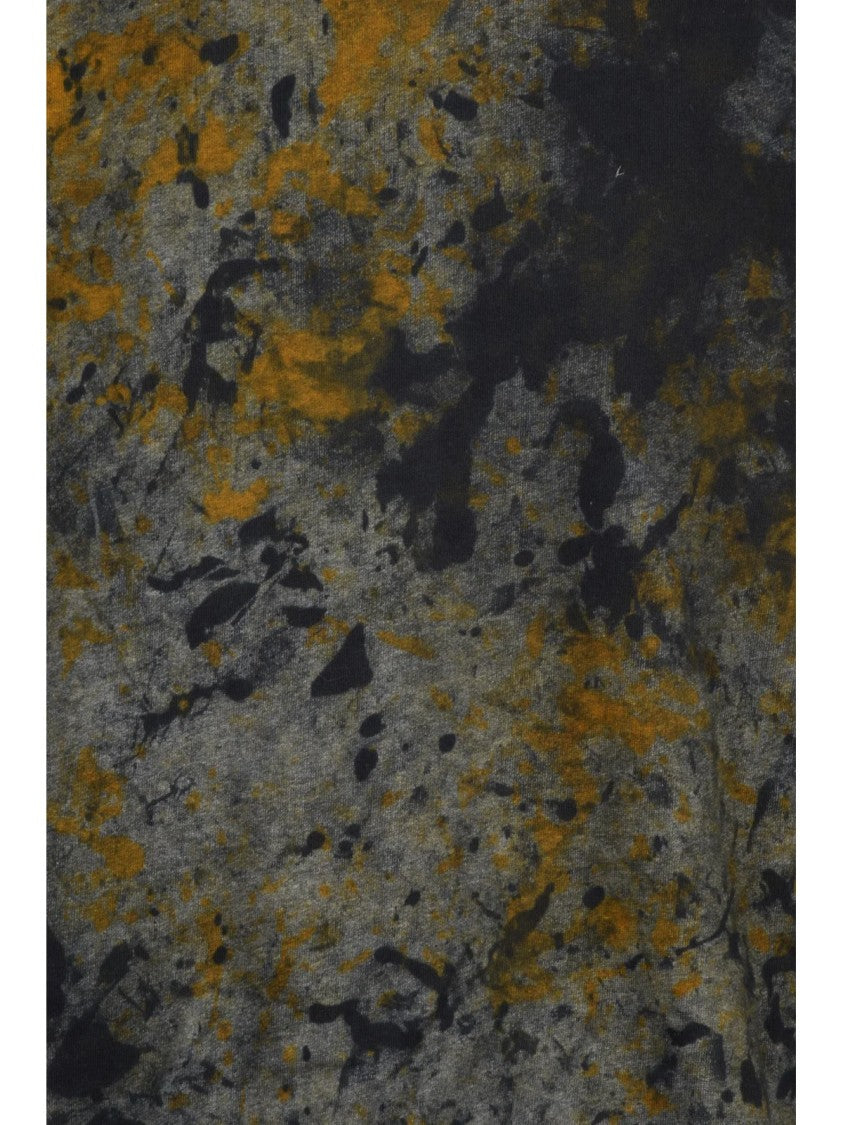 Aspesi Green/Black Two-Tone Mottled Cotton Hoodie