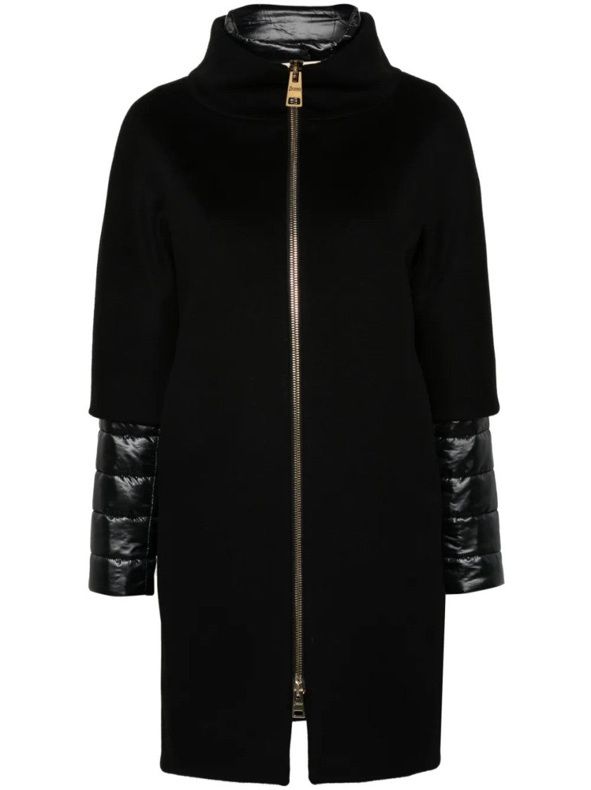 Herno Wool Outerwear Coat With Minimalist Design