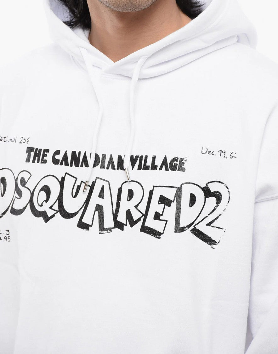 Dsquared2 Canadian Village Logo Oversize Hoodie