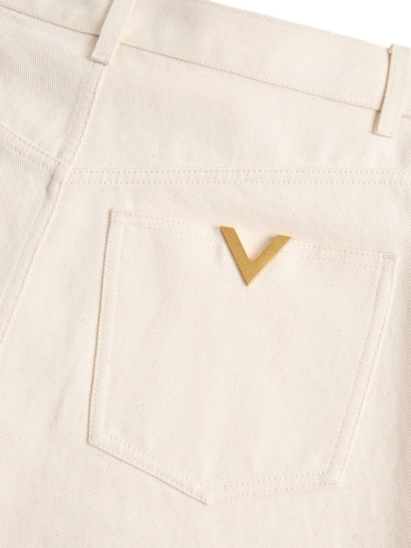 Valentino Garavani Wide-Leg High-Waist Denim Jeans