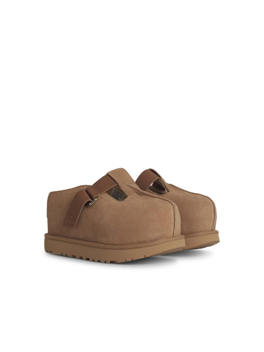 Ugg Goldenstar' Beige Suede Slippers
