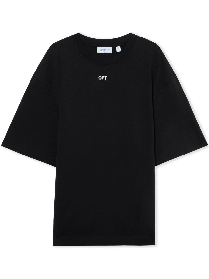 Off-White Black 3D Arrow Spray Cotton T-Shirt