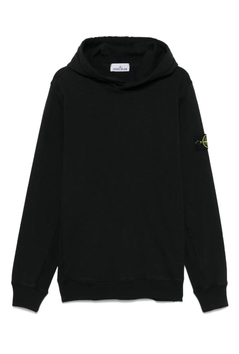 Stone Island Relaxed-Fit Black Hoodie