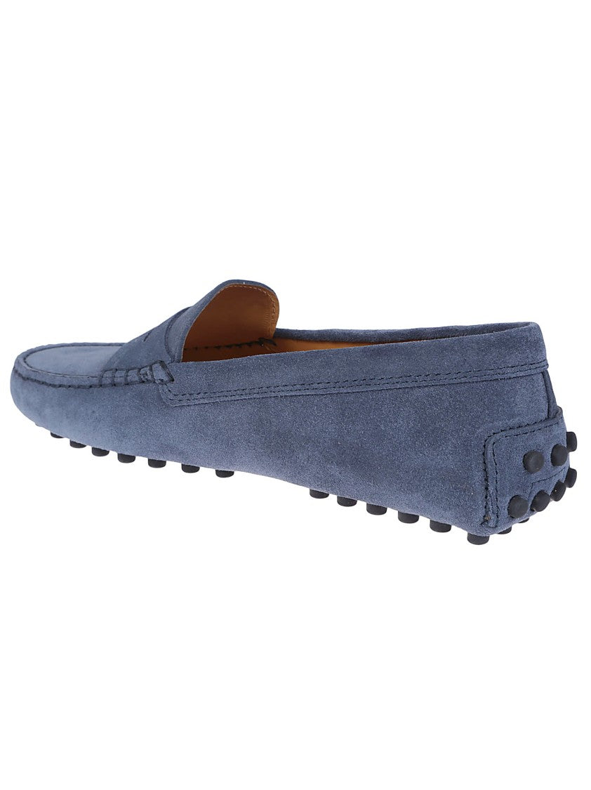 Tod's Moccasin-Style Leather Loafers With Rubber Studded Sole