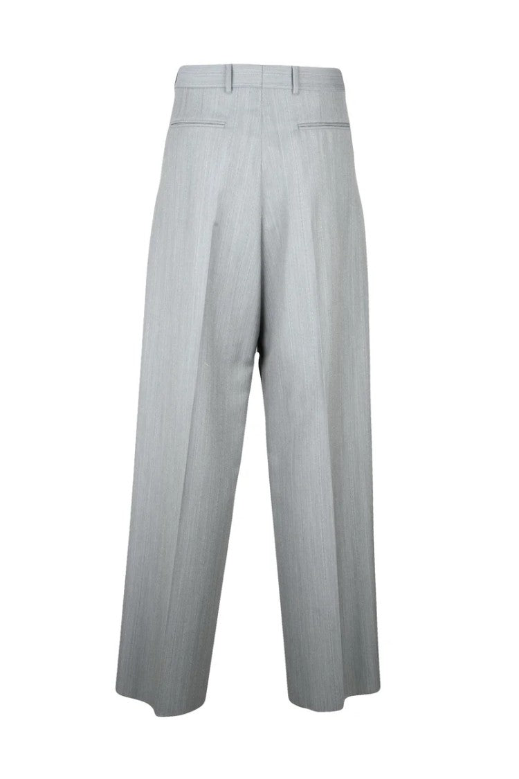 Dior Classic Mohair Wool Trousers - Grey