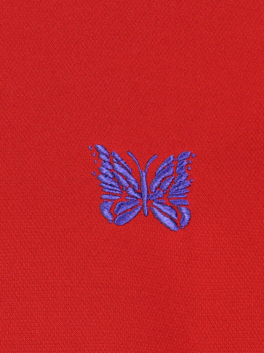Needles Logo Sports Jacket, In Red Fabric