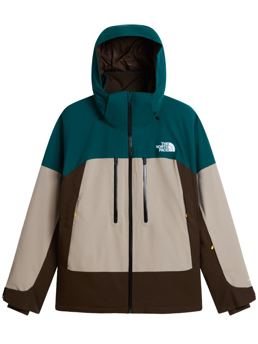 The North Face Color-Block Casual Jacket With Adjustable Cuffs And Zippered Pockets