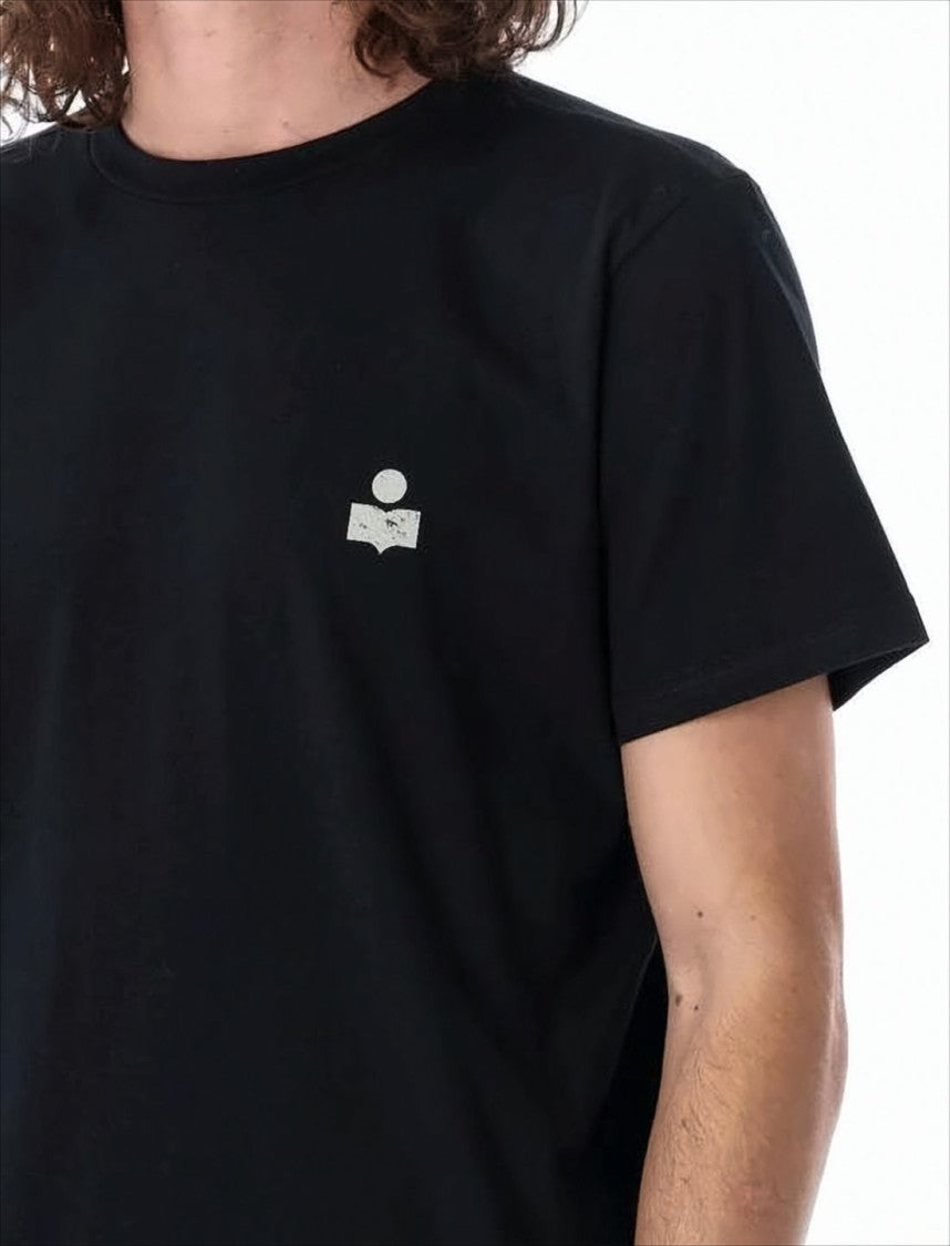 Isabel Marant Classic Short-Sleeve T-Shirt With Subtle Logo Accents
