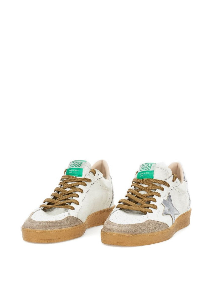 Golden Goose Low-Top Sneakers With Silver Star Accents