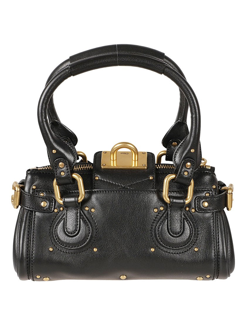Chloé Cylindrical Handbag In Smooth Buffalo Leather With Gold-Tone Accents