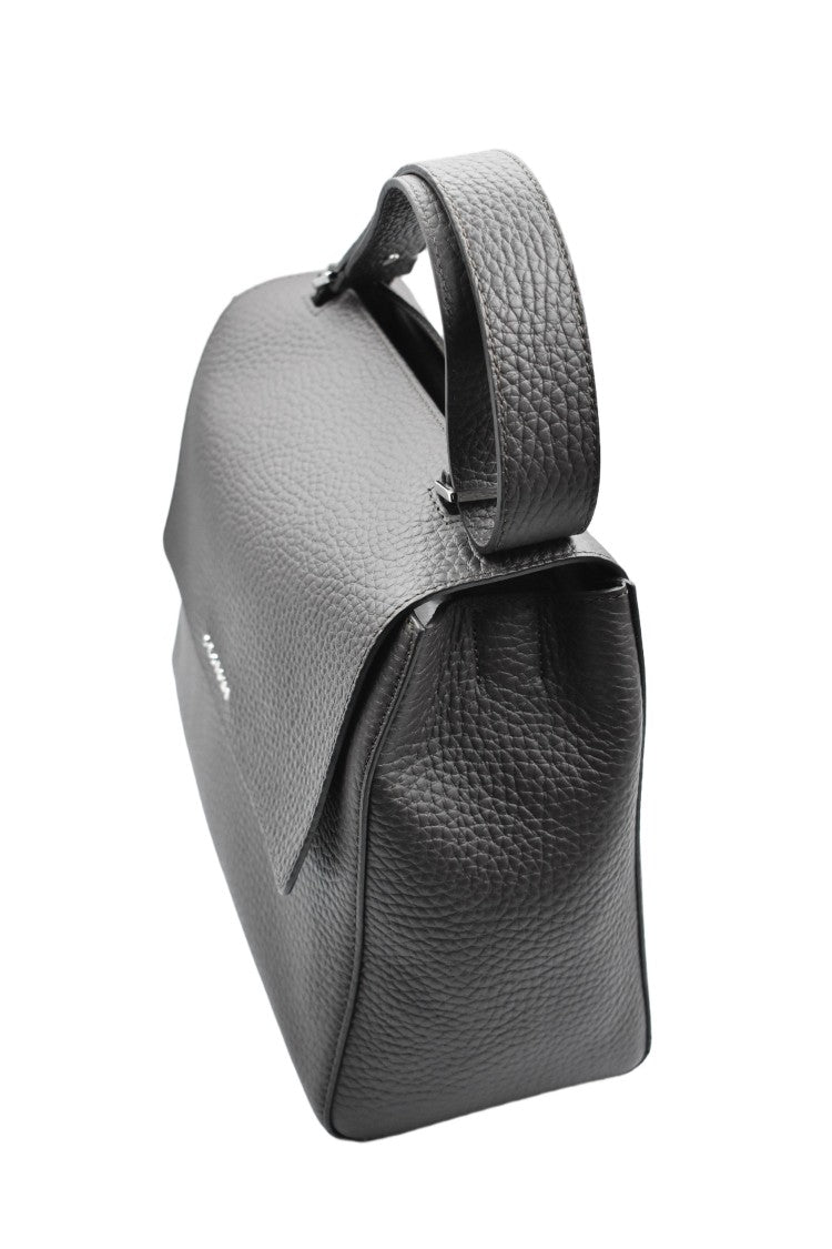 Orciani Medium Soft Hammered Leather Handbag