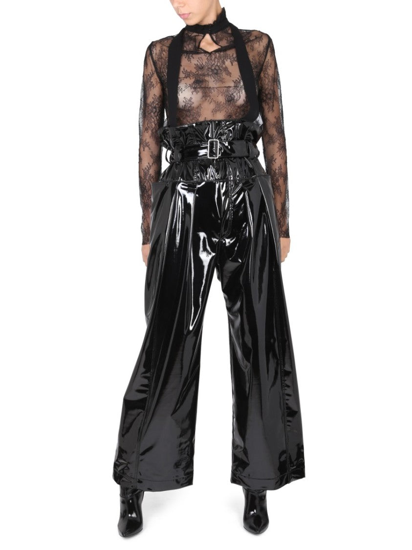 Philosophy Di Lorenzo Serafini High Paperbag Waist Vinyl Pants