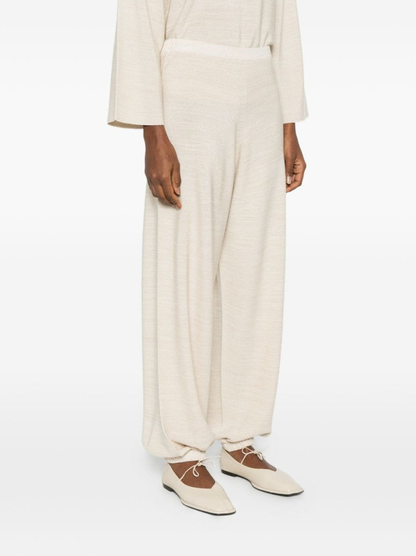 Fabiana Filippi Wide-Leg Trousers With Gathered Elastic Hem