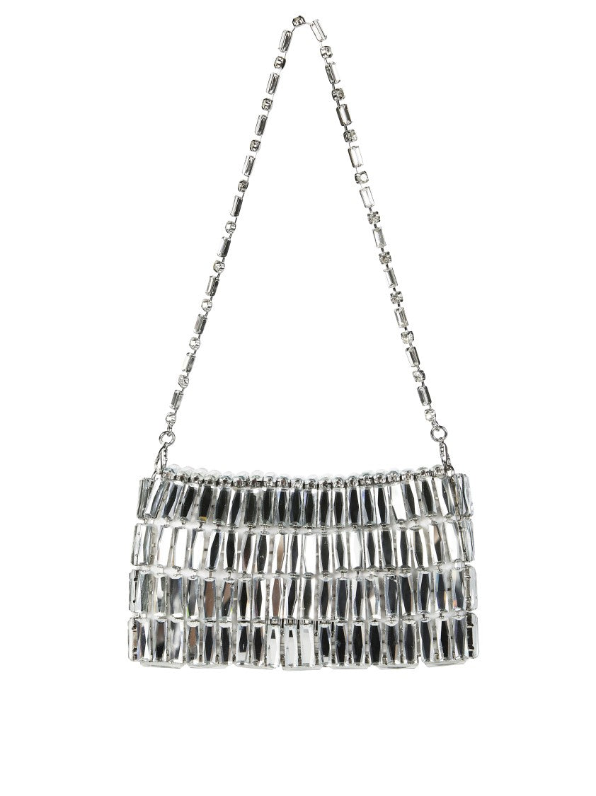 Self-Portrait Mini Shoulder Bag With Reflective Tile Design