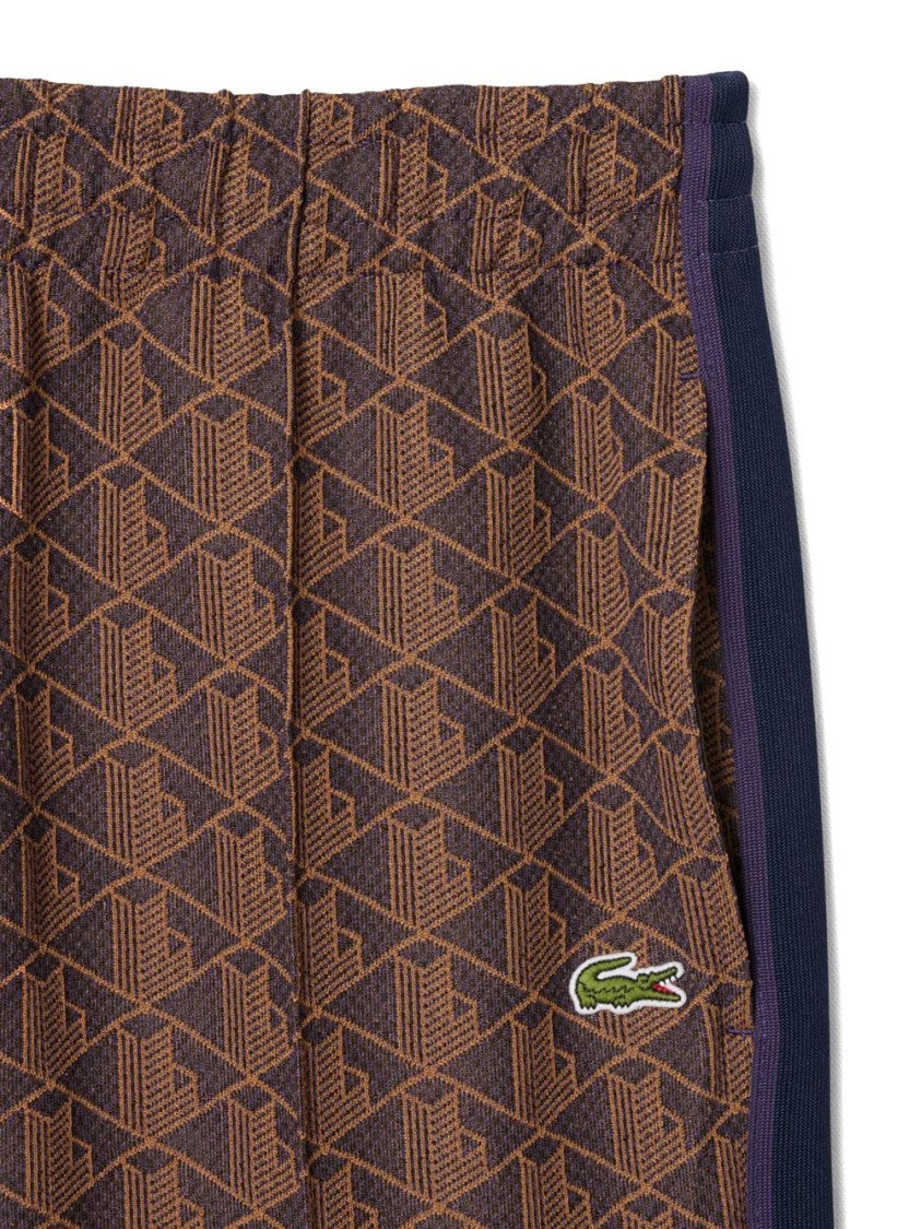 Lacoste Geometric Monogram Tracksuit With Contrast Side Stripes