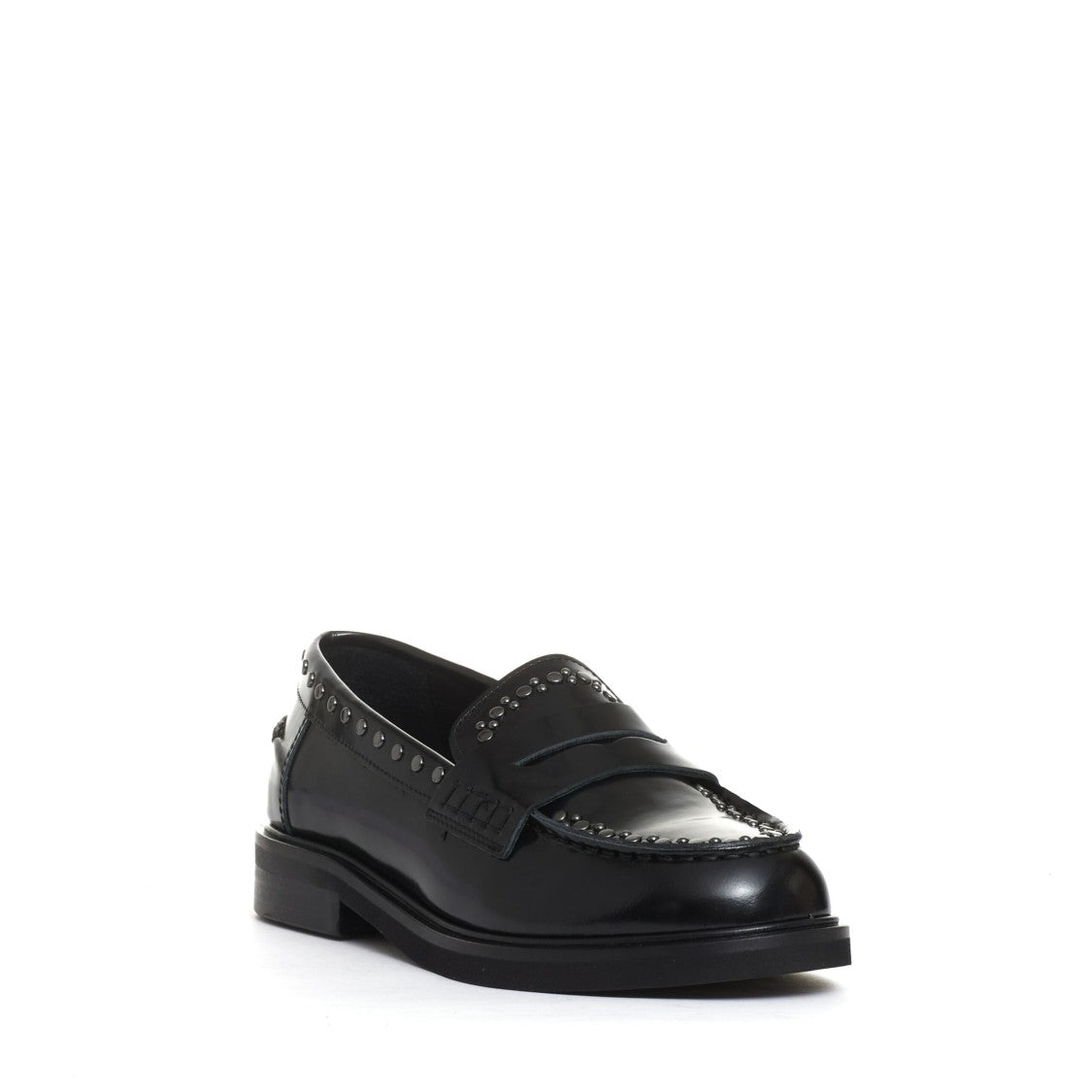 Poesie Veneziane Black Studded Loafer