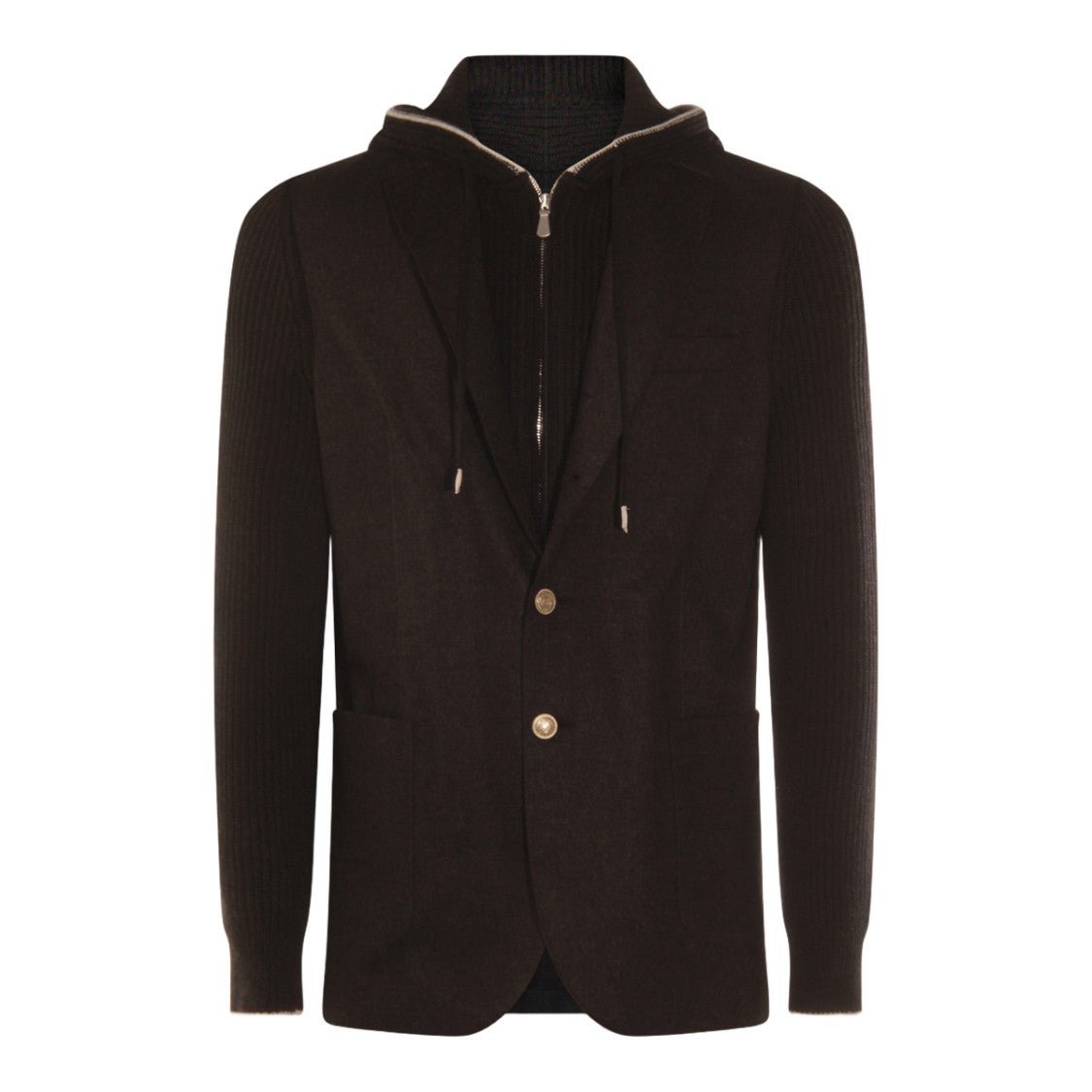Eleventy Structured Blazer With Casual Hood
