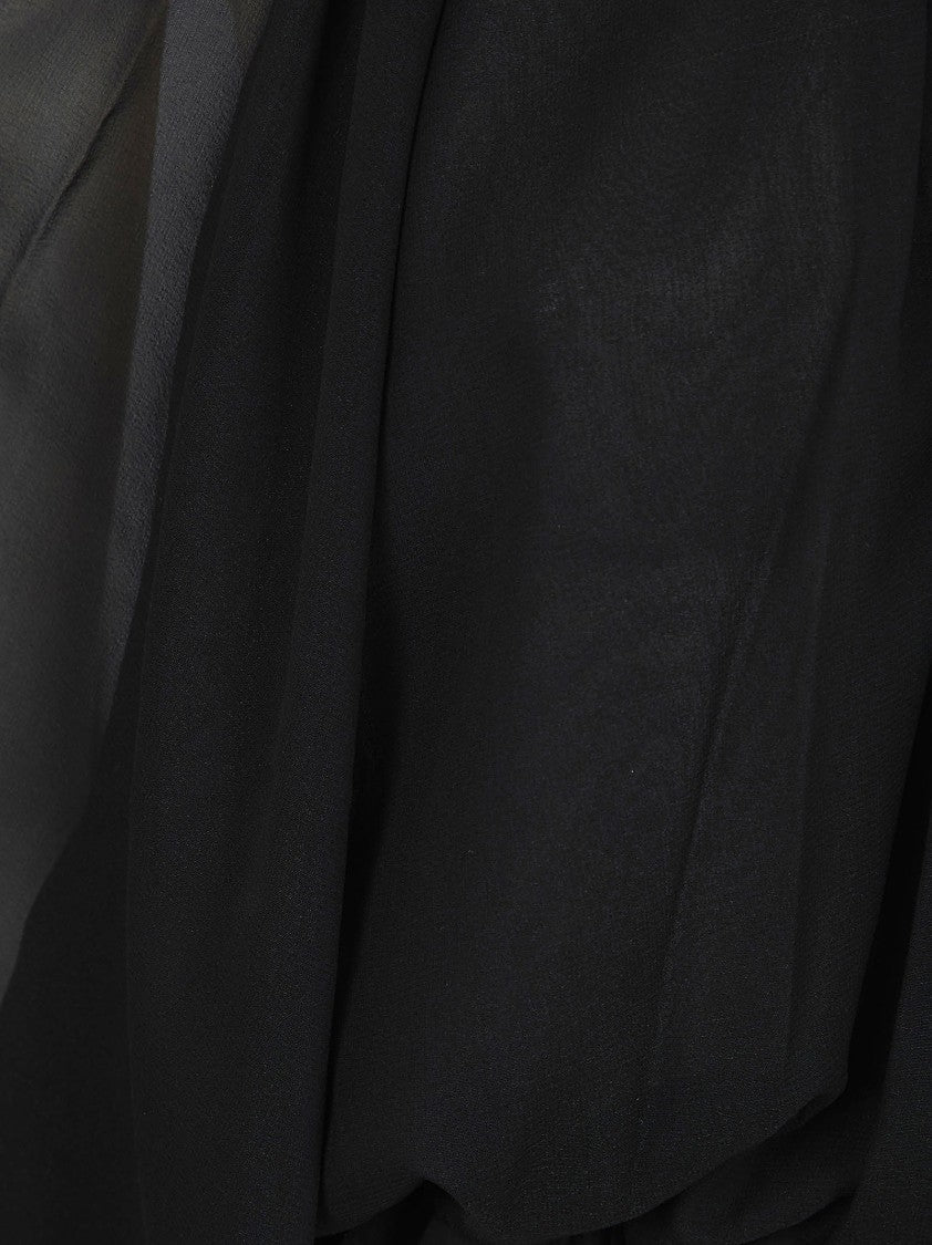 The Andamane Natural Georgette Relaxed Fit Off-Shoulder Jumpsuit