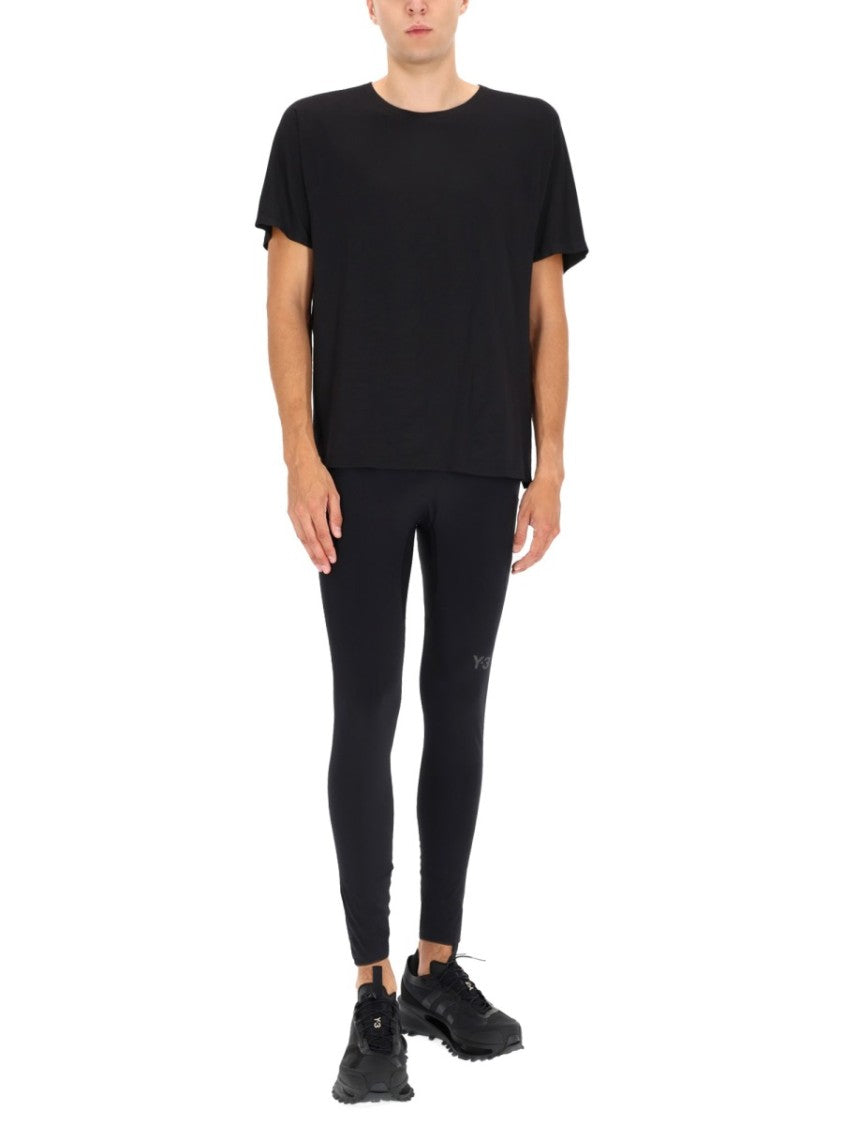 Y-3 Slim Fit Athletic Pants With Tapered Design And Zippered Hem