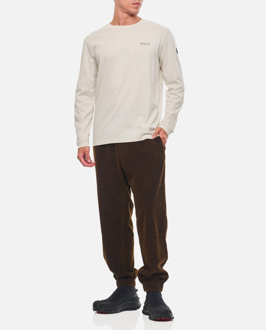 Moncler Grenoble Brown Ribbed Trousers