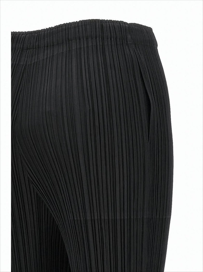 Pleats Please Slim Straight-Leg Pleated Jogger Pants