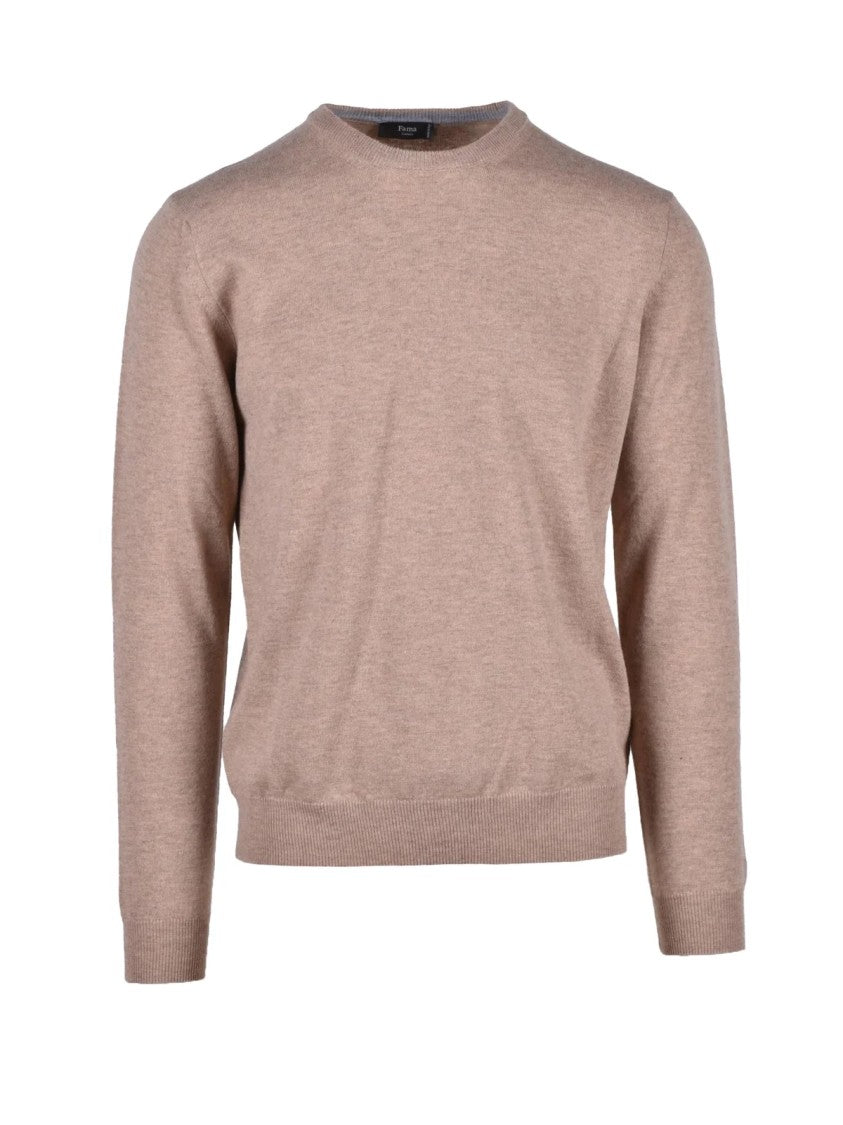 Fama Crewneck Merino Wool Sweater