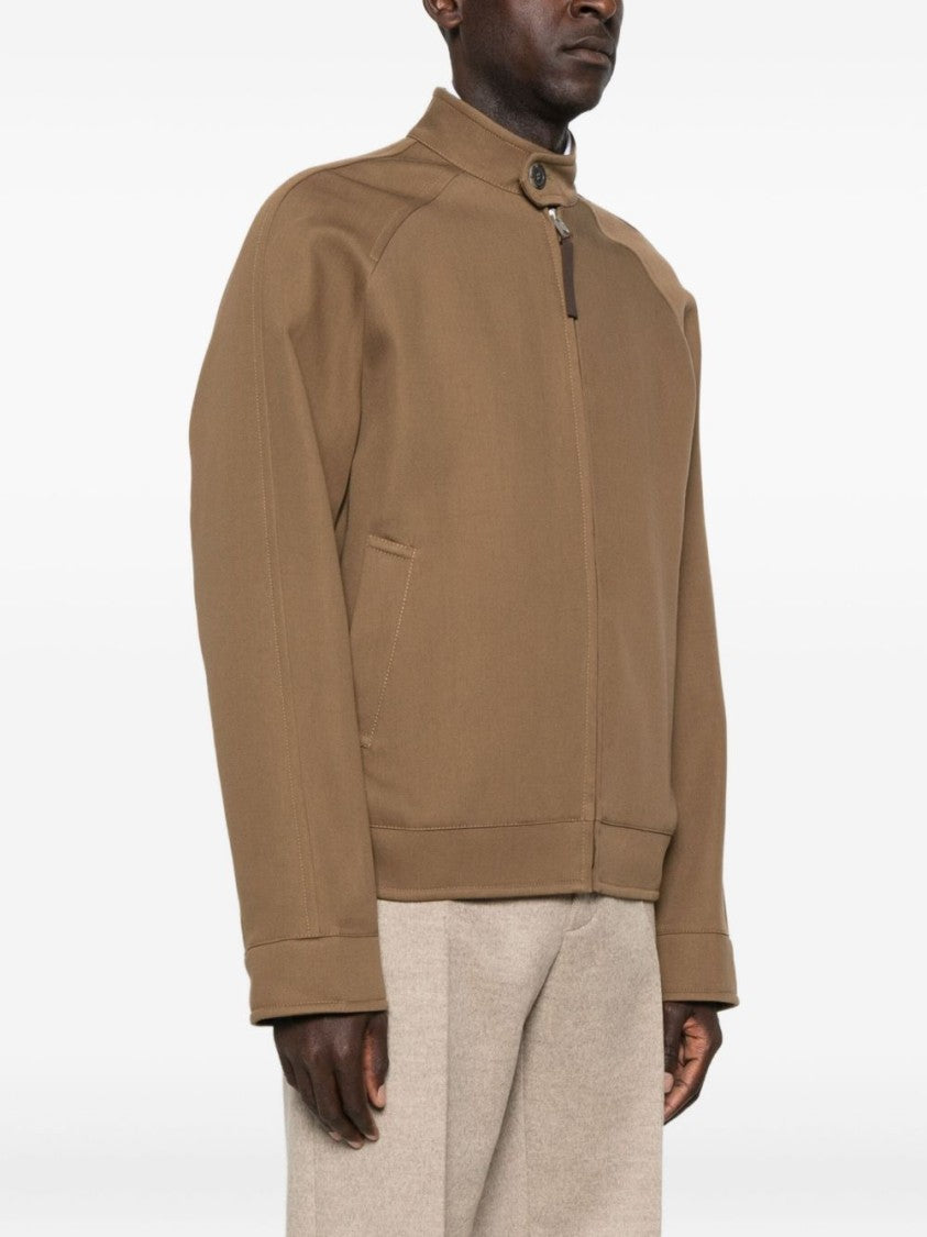 Moschino High Neck Cotton Jacket