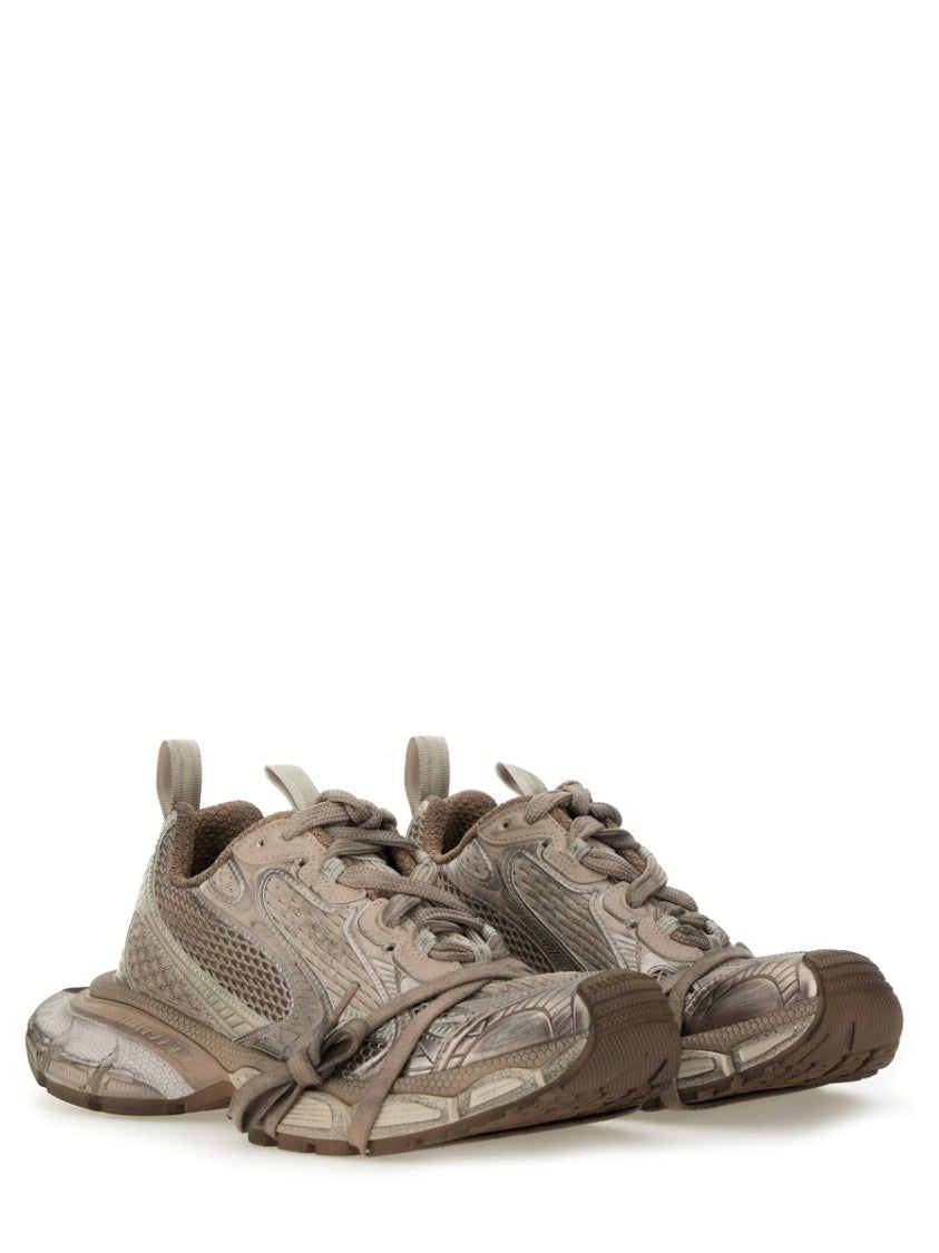 Balenciaga Layered White Chunky Sneakers With Modern Design