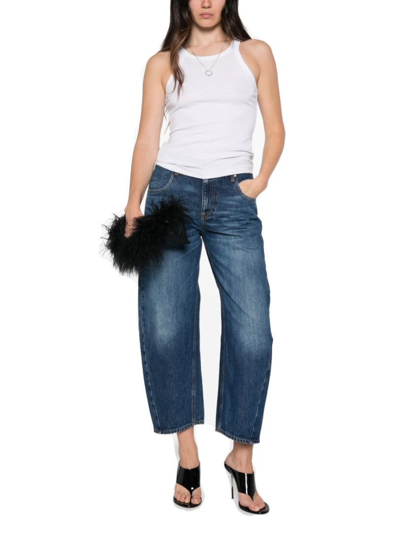 Cycle Aida Cropped Wide-Leg Vintage Jeans