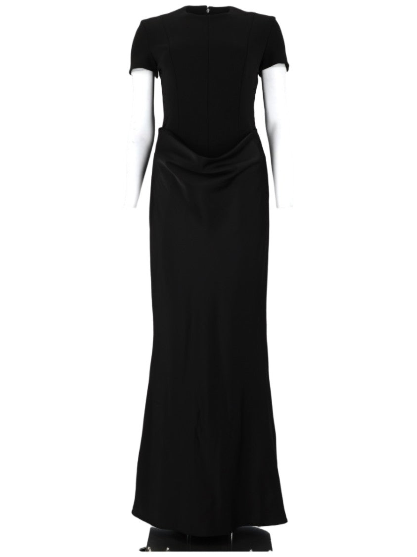 Rotate Fitted Maxi Dress With Draped Waist Detail
