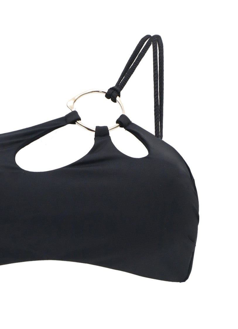 Miss Bikini Bikini With Asymmetrical Neckline And Metal Accents