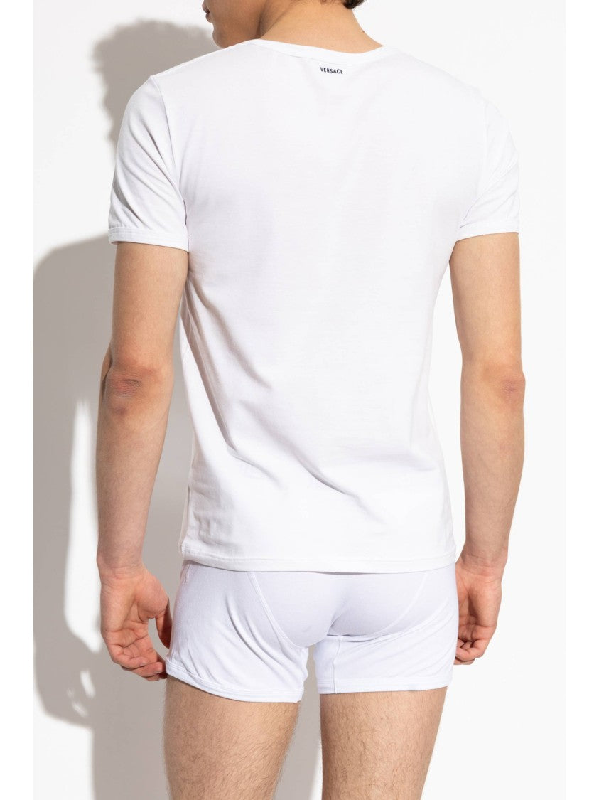 Versace White/Black Bi-Pack Jersey Bio T-Shirts