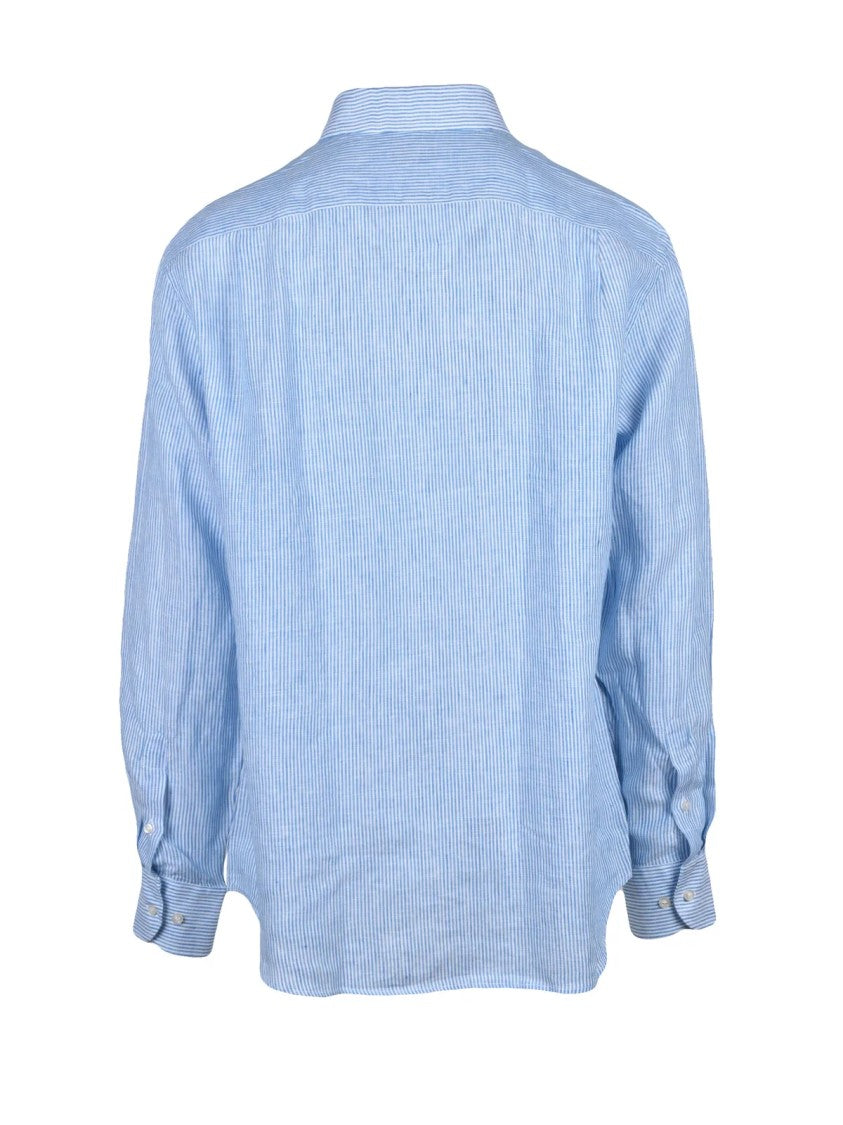 Paul & Shark Light Blue Linen Shirt