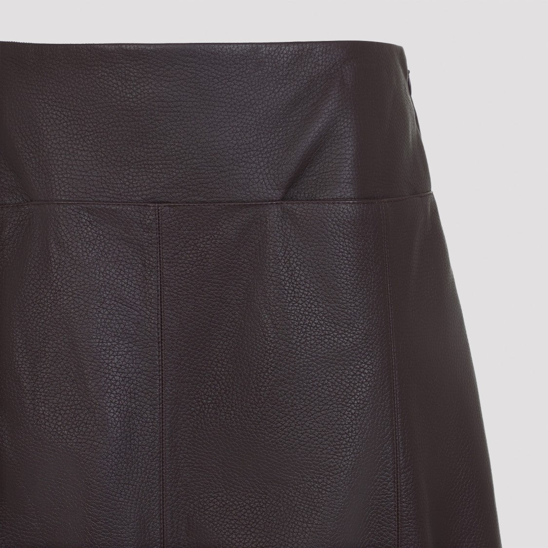 Alaïa Slit Purple Lamb Leather Midi Skirt