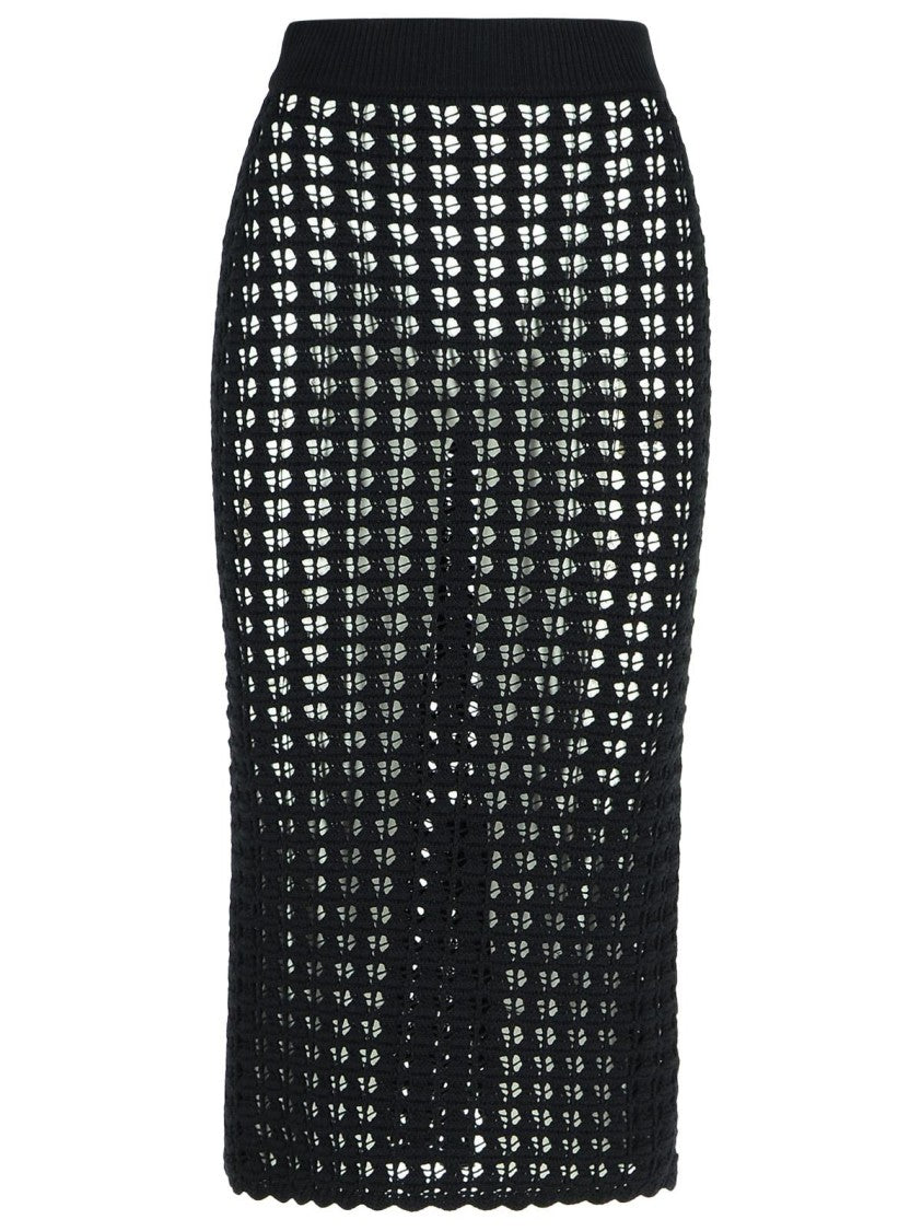 Dolce & Gabbana Black Virgin Wool Skirt