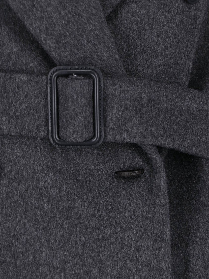 Tagliatore Grey Jole Virgin Wool Coat