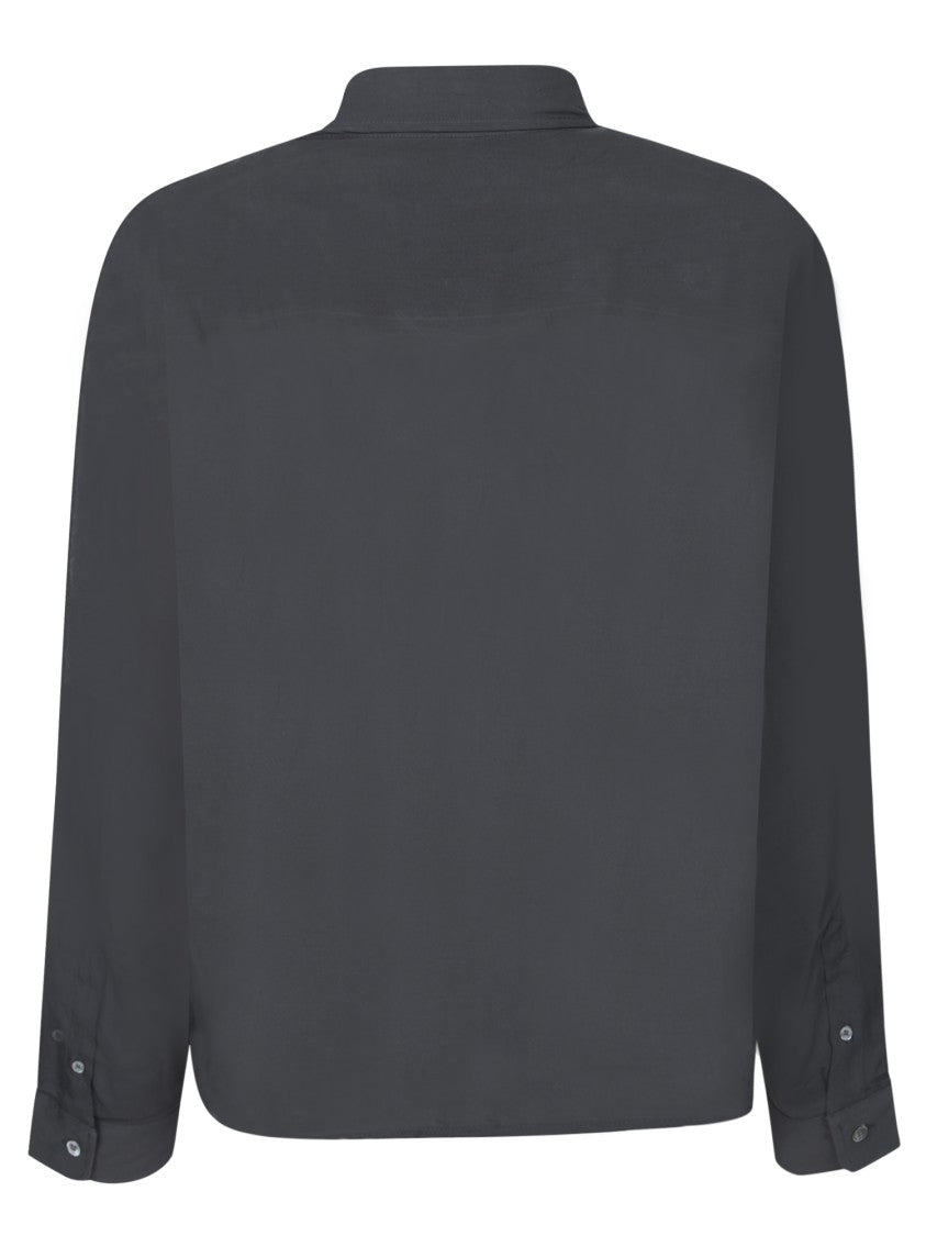 Ami Long Sleeve Relaxed Fit Grey Shirt