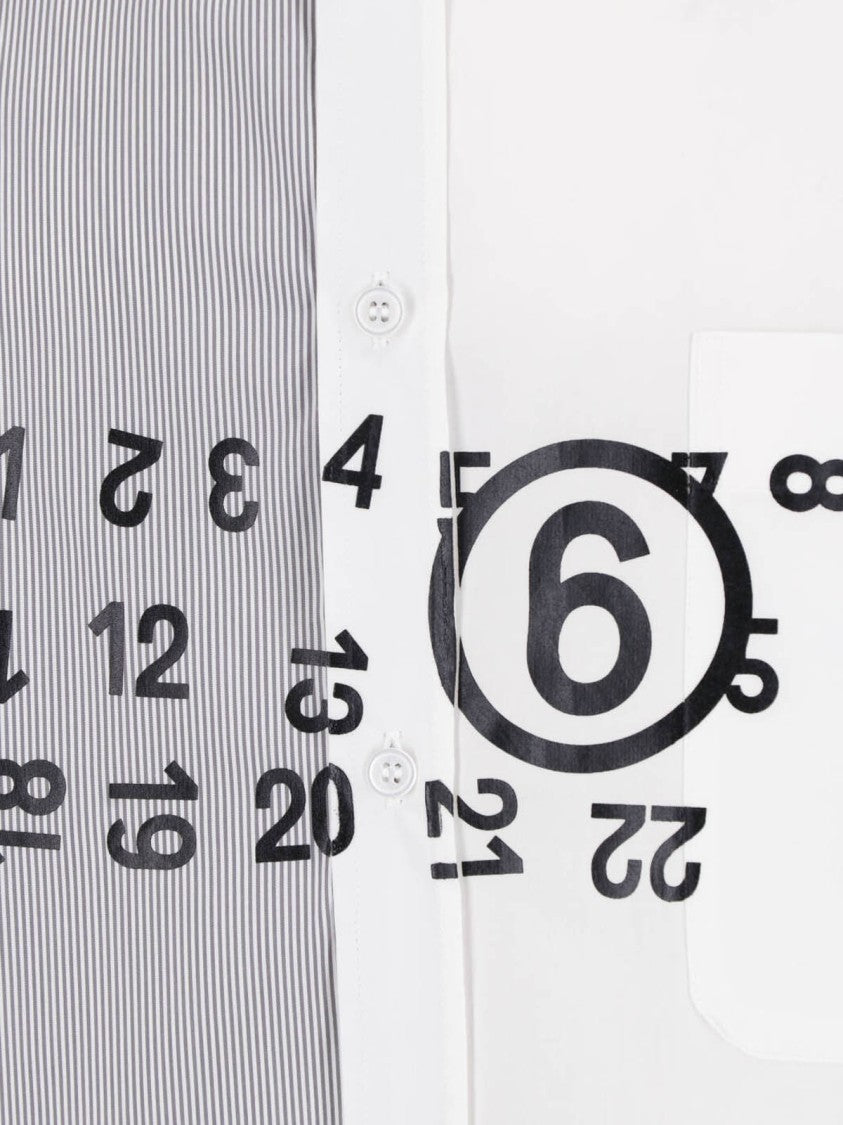Mm6 By Maison Margiela Numeric Asymmetric Shirt