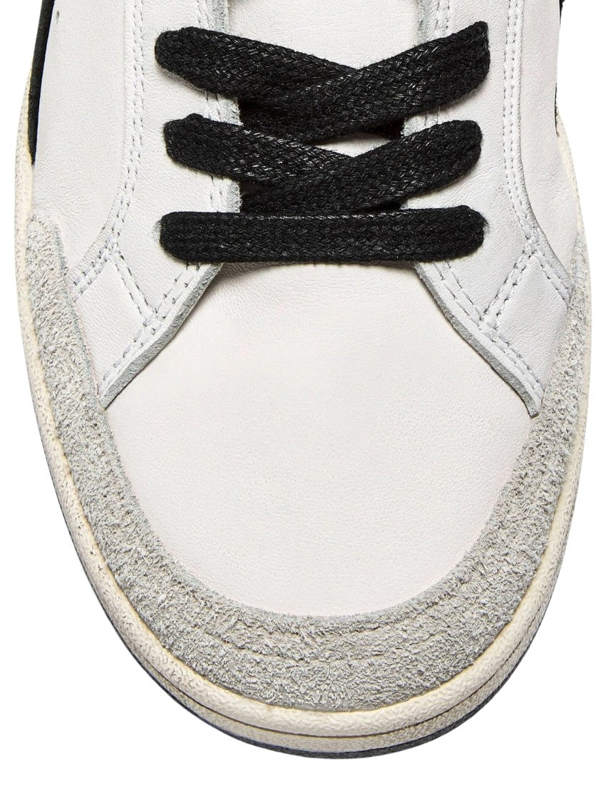 Diadora White Prestige Used Leather Sneakers