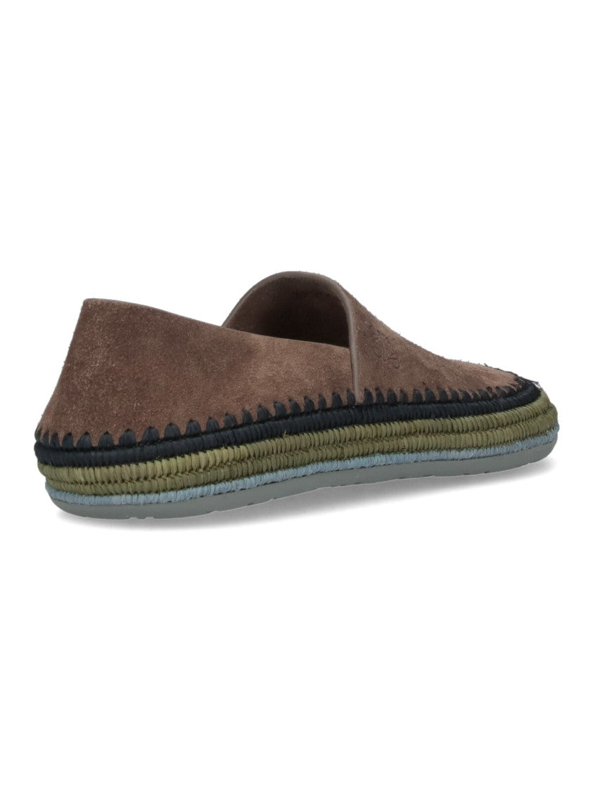 Loewe X Paula's Ibiza "Slipper Rio" Moccasins, In Brown Suede