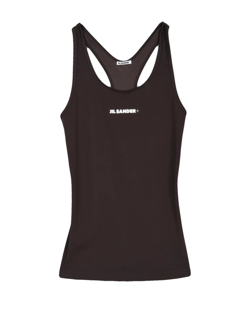 Jil Sander Brown Polyamide-Blend Racerback Tank Top