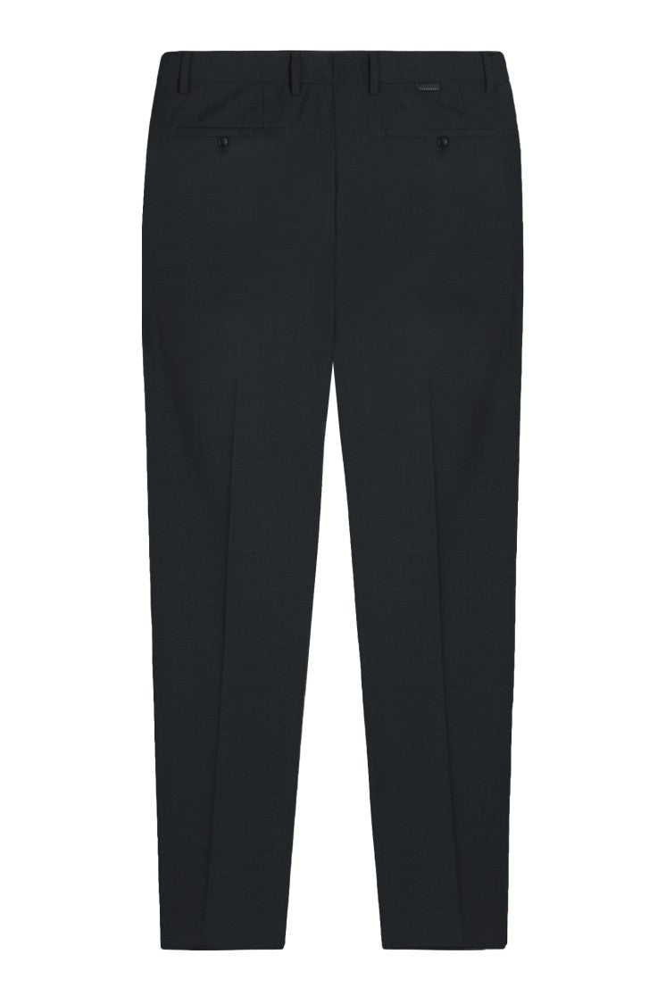 Gazzarrini X Michele Franzese Black Trousers With Front Pleats