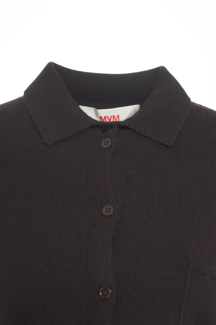 Mvm Knit Shirt With Classic Collar