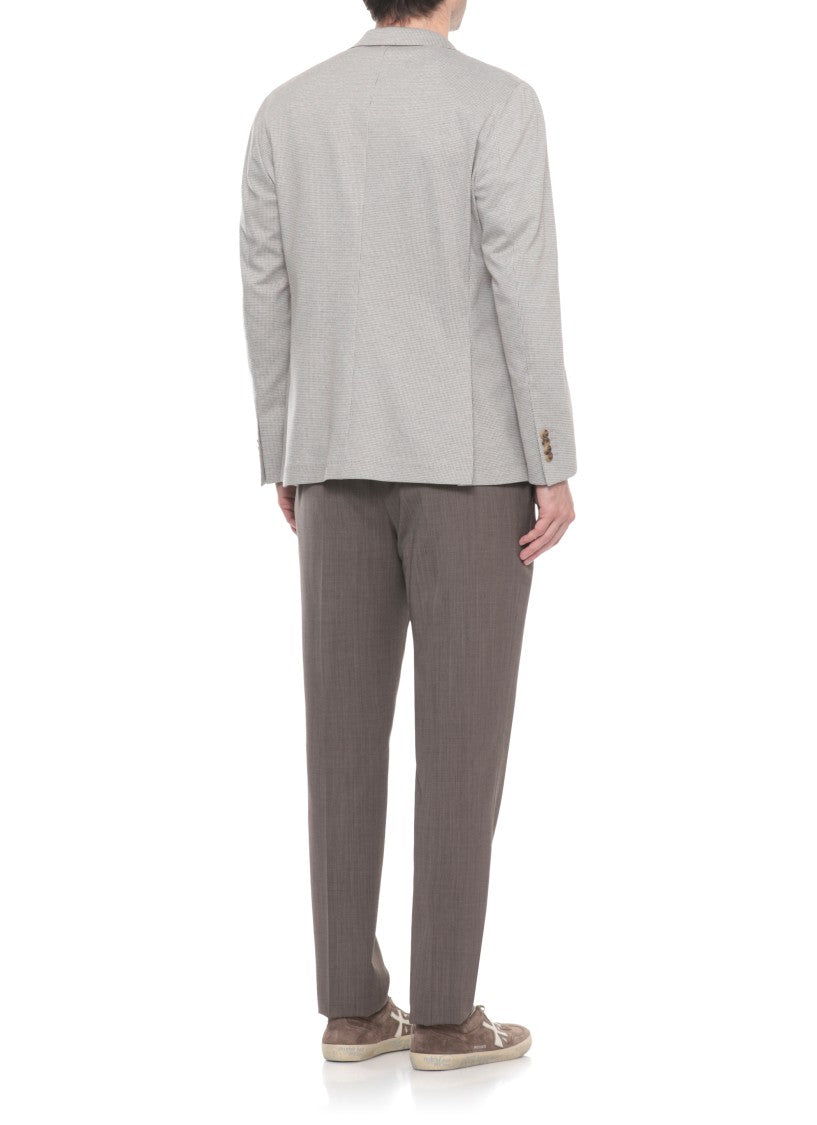 La Torre Red Beige Pied De Poule Blazer