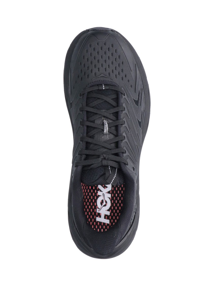 Hoka Black Clifton Utl Fabric Sneakers