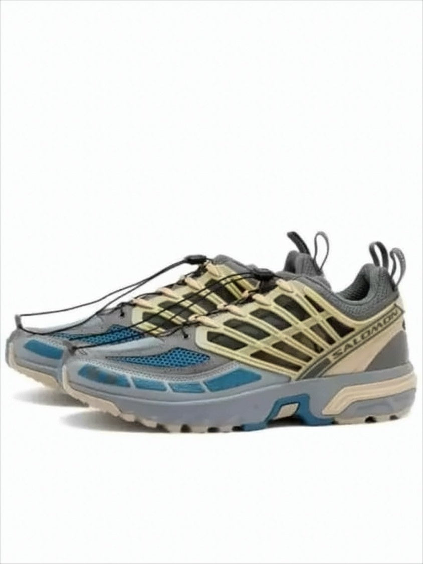 Salomon Breathable Mesh Sneakers With Toggle Lacing System
