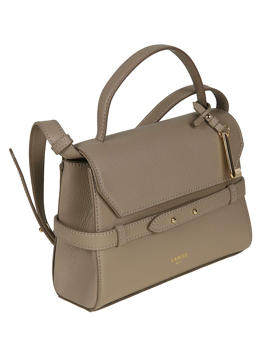 Lancel Faubour Small Structured Leather Shoulder Bag