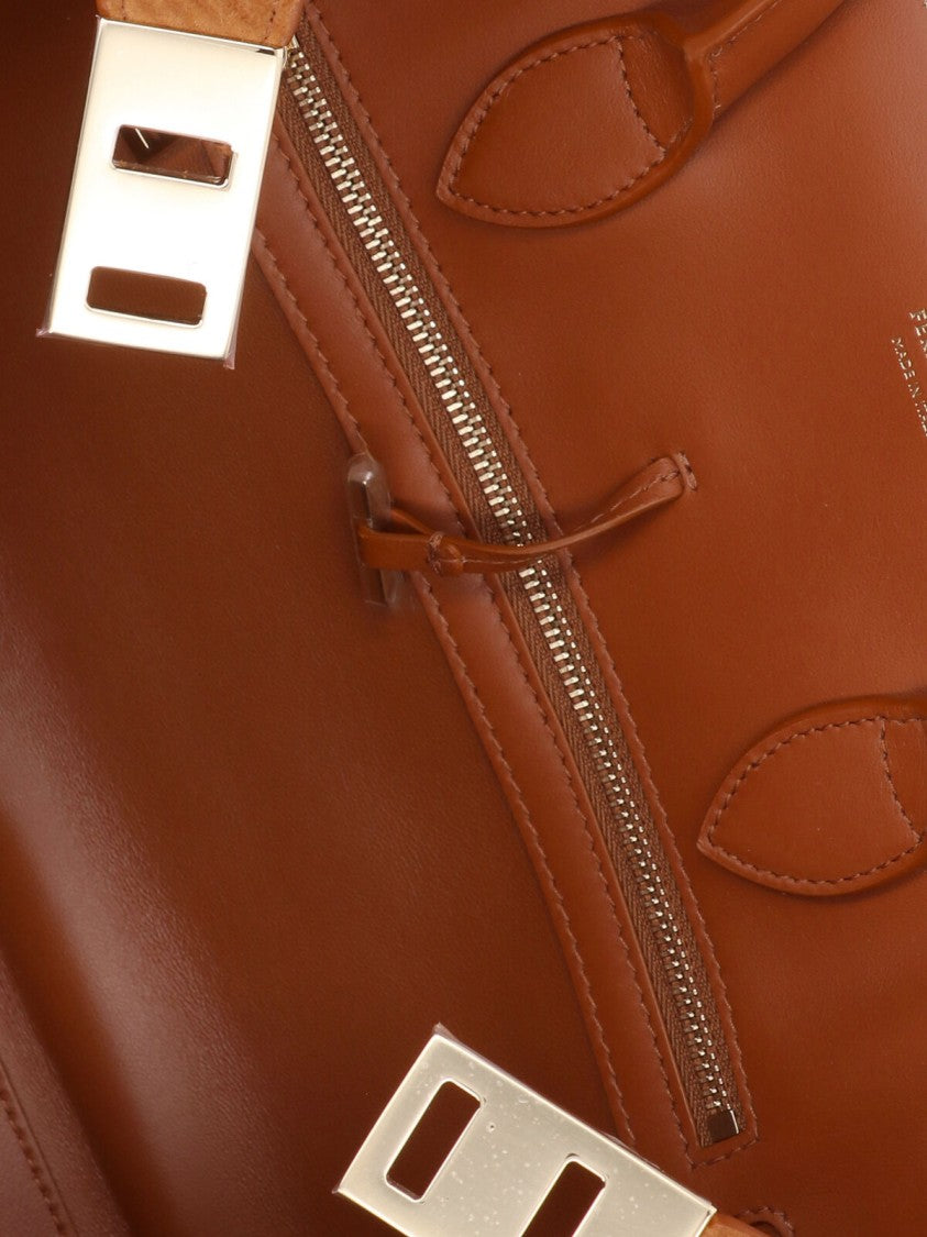 Ferragamo Medium "Hug" Bag – Brown/Striped