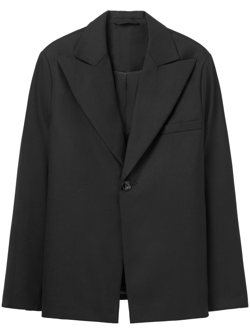 Séfr Tailored Black Jacket With Notched Lapel