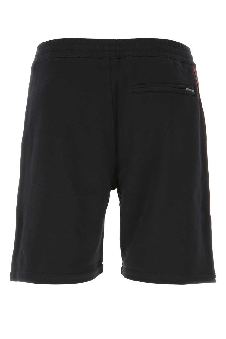 Alexander Mcqueen Black Cotton Bermuda Shorts